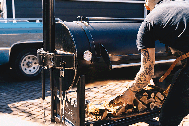 BBQ op hout
