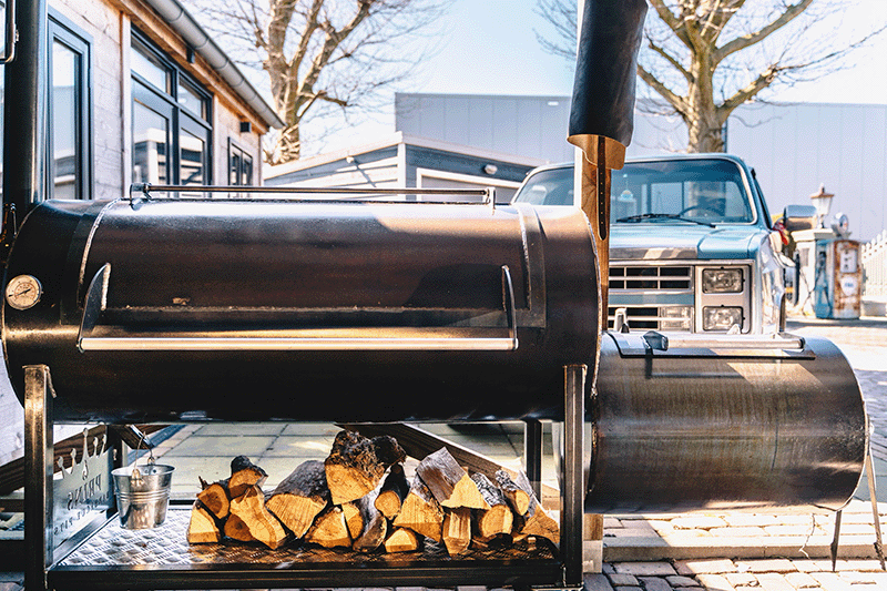 BBQ op hout