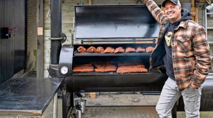 werken met een Amerikaanse smoker