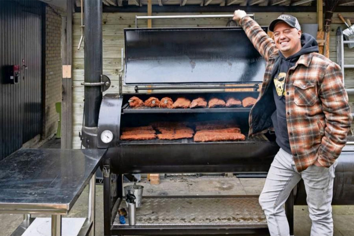 werken met een Amerikaanse smoker